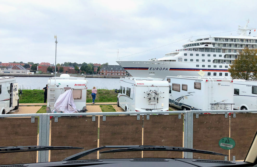 Steelpladsen Wohnmobilhafen am Kanal Cafe i Rendsburg